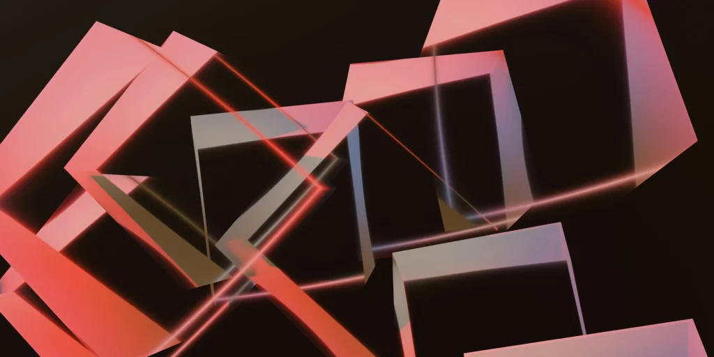 Abstract composition with squares
