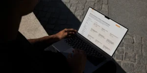 laptop displaying the ICCA website