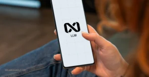 A phone screen with LLM logo on it