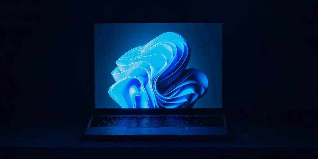 Abstract shape on a TV screen